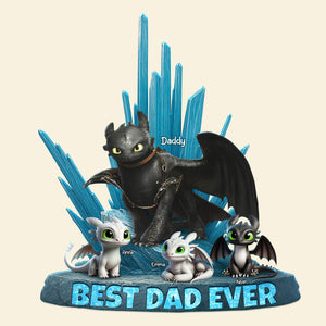 Dragon Dad Plaque - Personalized Gifts For Dad 042ohti190425-Homacus
