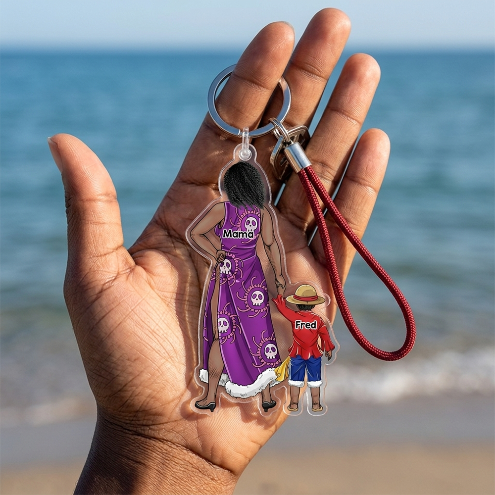 Mom's Crew Keychain - Personalized Gifts For Mom 021qhhu220225pa-Homacus