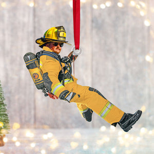 Custom Photo Gift For Firefighter Ornament, Firefighter Hanging 01qhti261124-Homacus