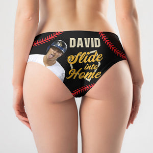 Custom Photo Gifts For Baseball Wife Women's Brief, Slide Into Home 02qhti101224-Homacus