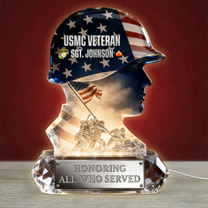 Proud Military Spirit Led Light - Personalized Gifts For Veterans 04QHTI180326-Homacus