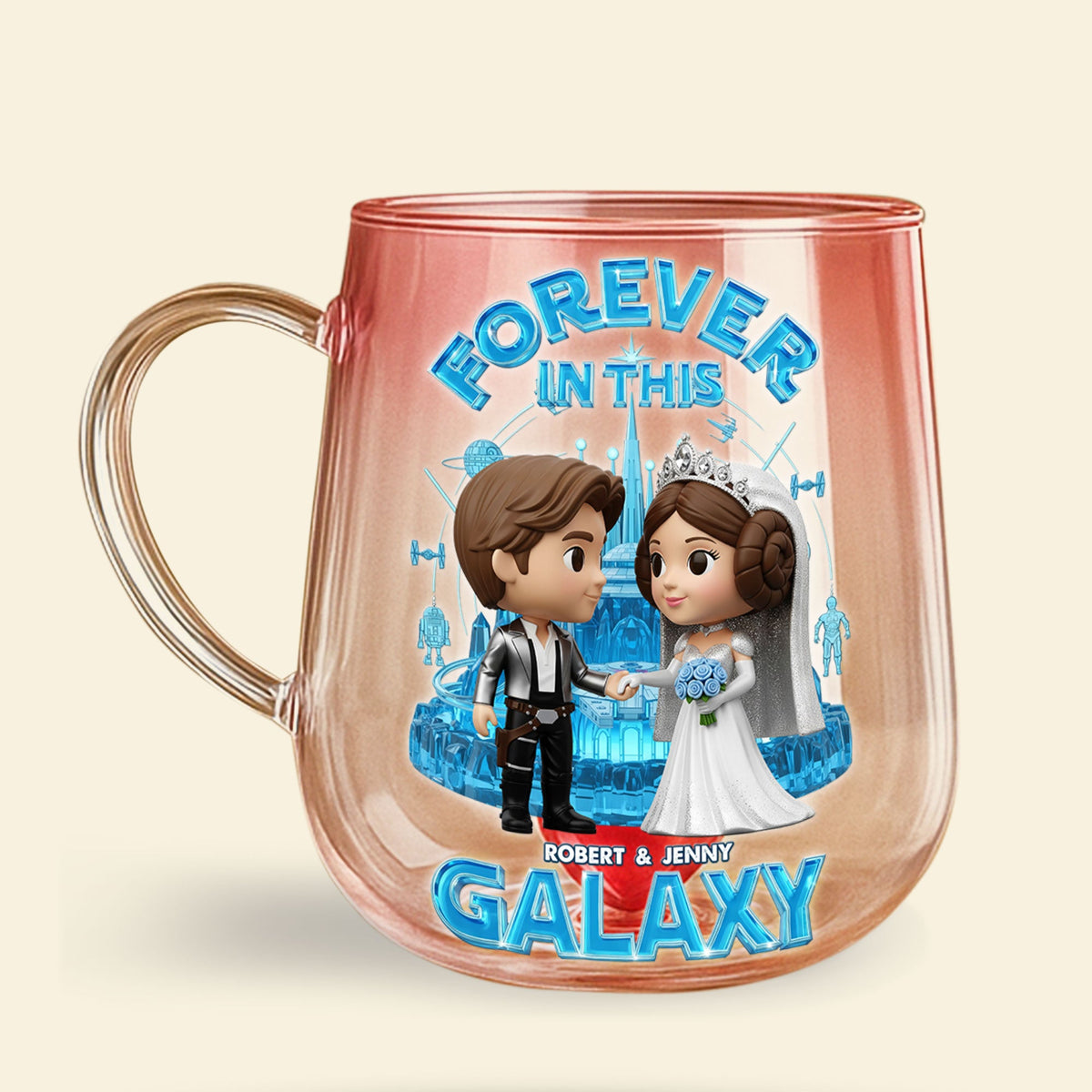Galaxy Couple Glass Mug - Personalized Gifts For Couple 04ohti060625-Homacus