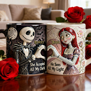 Set Of 2 Coffee Mugs - Love Couple - Personalized Coffee Mug Set 04nati090126-Homacus