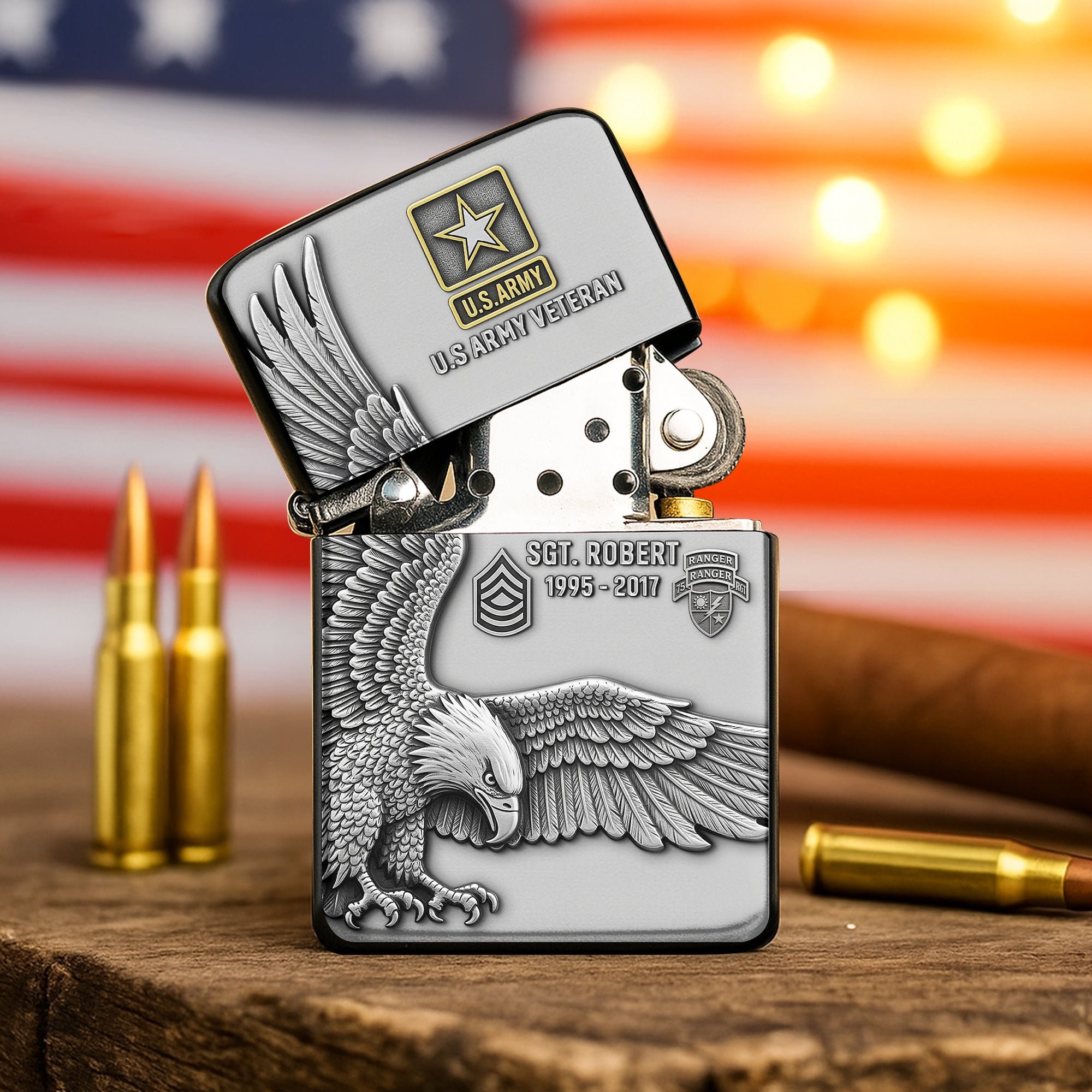 Badass Military Lighter - Personalized Gifts For Veteran 02qhti010825-Homacus