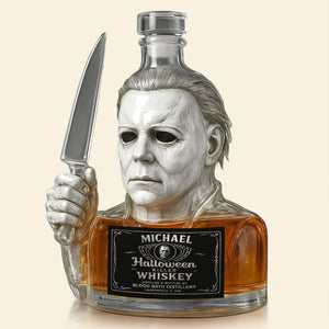 Horror Glass Whiskey Bottle - Personalized Gifts For Horror Lovers 05ohti220825-Homacus