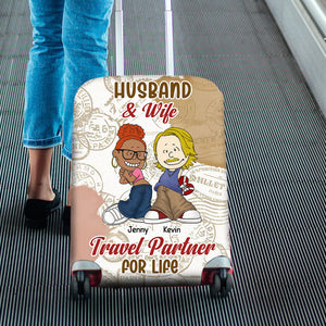 Personalized Gifts For Couple Luggage Cover Travel Partner 01xqti281224hg-Homacus