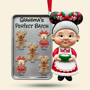 Grandma Gingerbread Kids Ornament - Personalized Gift For Grandma Christmas Ornament 02HUTI071125-Homacus