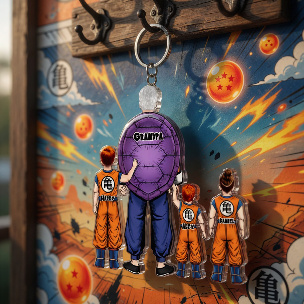 Hero Dad Power Keychain – Personalized Gifts For Dad 041QHHU020525HH-Homacus
