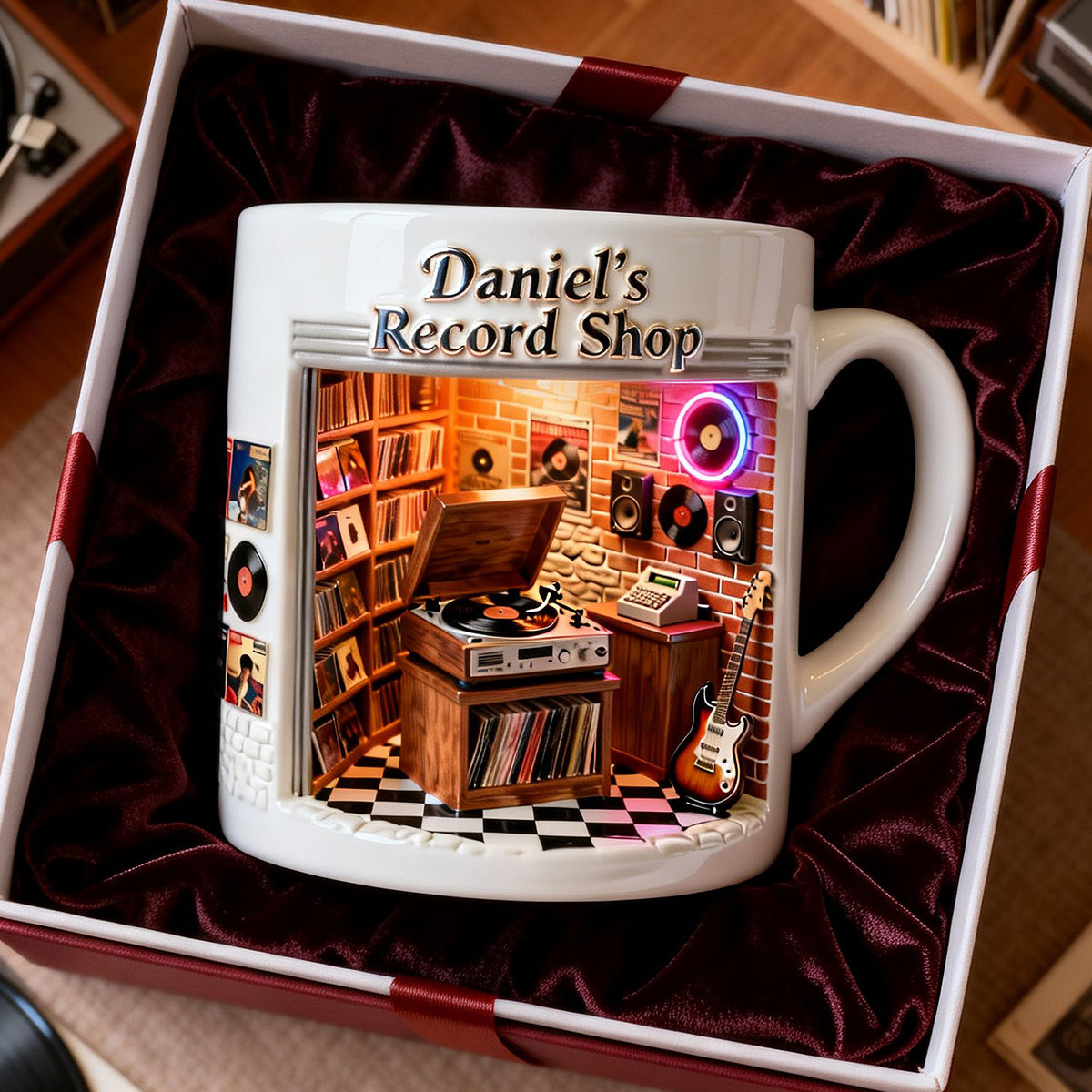 Record Vinyl Shop Coffee Mug - Personalized Gifts For Record Vinyl Lover Coffee Mug 02NATI250226-Homacus
