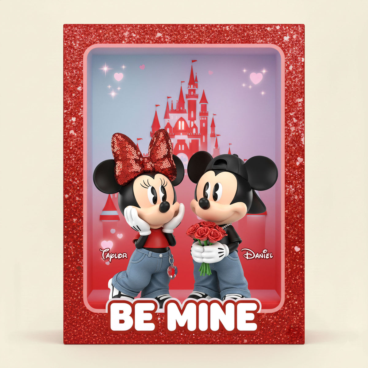 Be Mine Couple Acrylic Plaque - Personalized Gifts For Couple Valentine Plaque 02NATI231225-Homacus