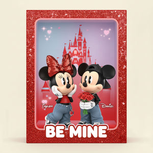Be Mine Couple Acrylic Plaque - Personalized Gifts For Couple Valentine Plaque 02NATI231225-Homacus