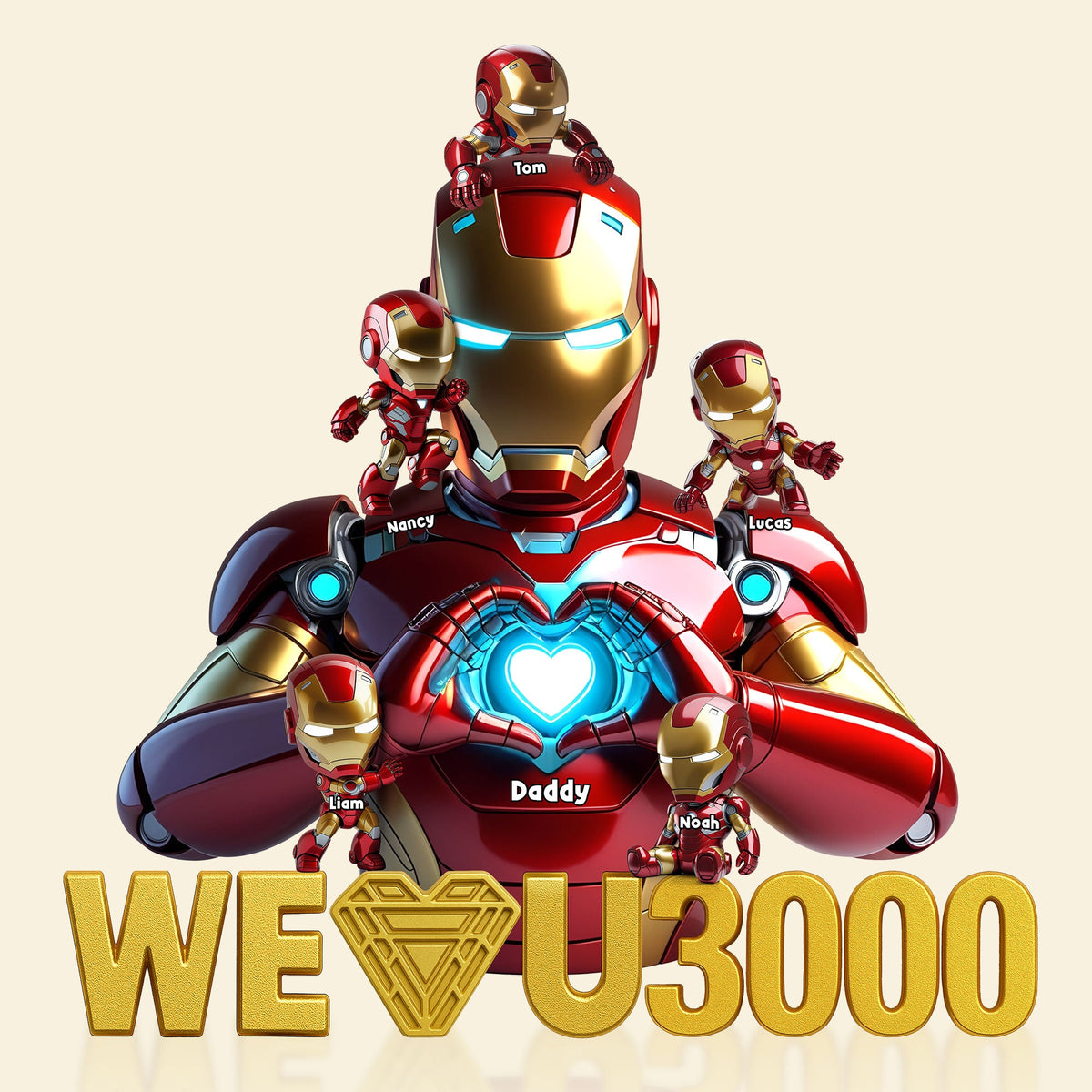 Iron Dad Plaque - Personalized Gifts For Dad 04nati120525-Homacus