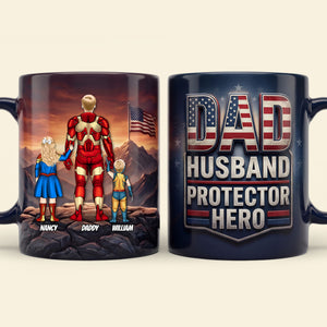 Proud Dad and Kids Magic Coffee Mug - Personalized Gifts For Dad 05nati010526-Homacus