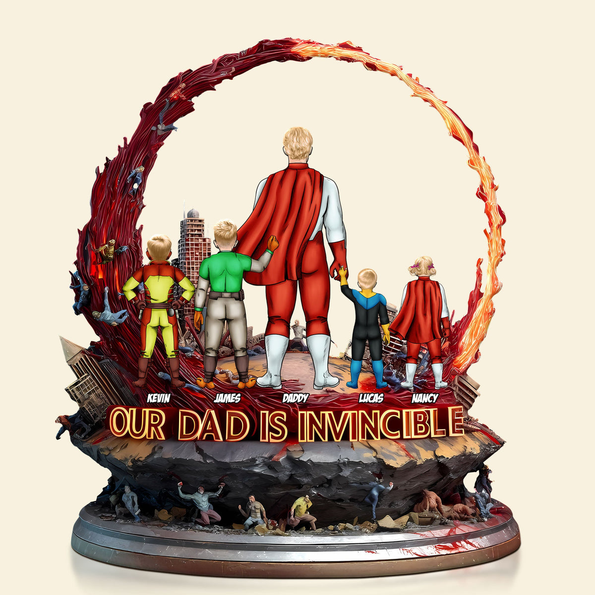 Super Dad Plaque - Personalized Gifts For Dad 05tgti140525hg-Homacus