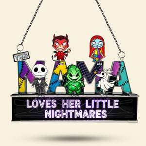 Spooky Mom And Kids Suncatcher - Personalized Gifts For Mom 04ohti030925-Homacus