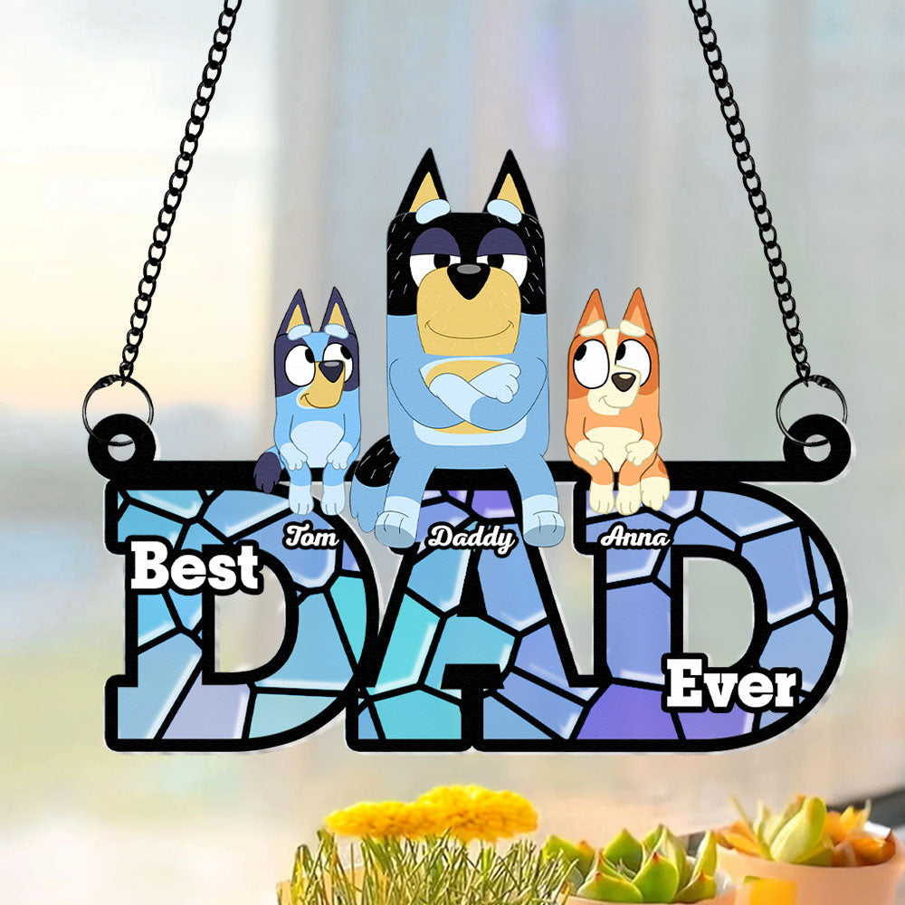 Personalized Gifts For Dad Suncatcher Ornament 05OHTI240424-Homacus