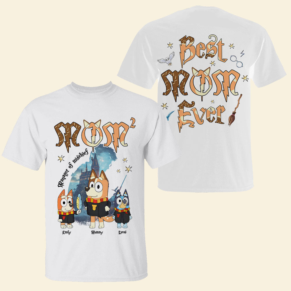 Personalized Gifts For Mom Shirt Best Wizard Mom Ever 01HUTI310325-Homacus