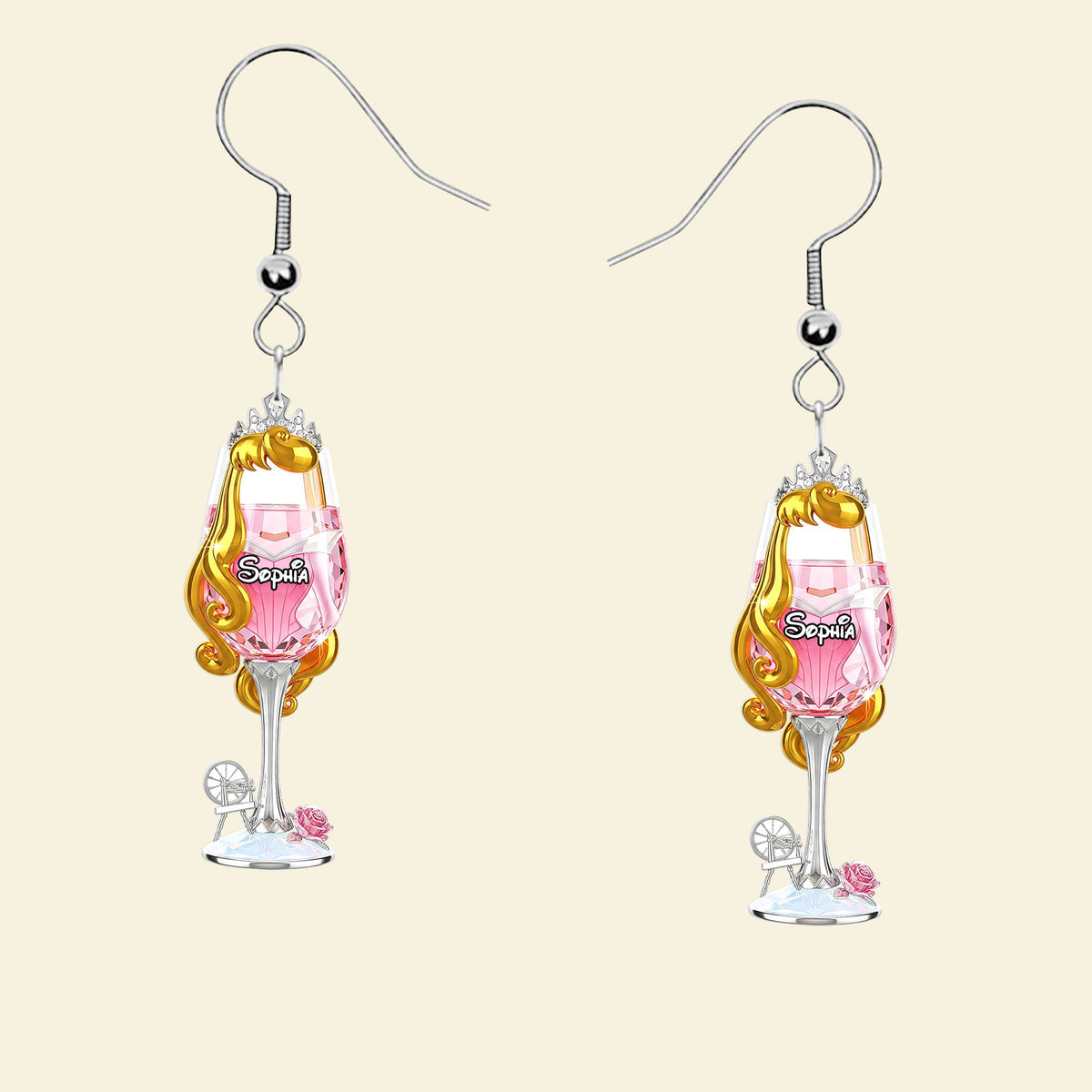 Drink Princess Earrings - Personalized Gifts For Her 02nati280625-Homacus