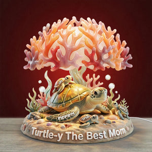 Ocean Turtle Mom Light Box - Personalized Gift For Moms 02NATI130426-Homacus