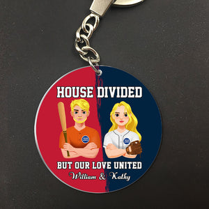 Personalized Gifts For Baseball Couple Keychain 03huti230125hg-Homacus