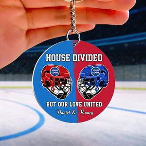 Personalized Gifts For Hockey Couple Keychain 05HUTI240125-Homacus