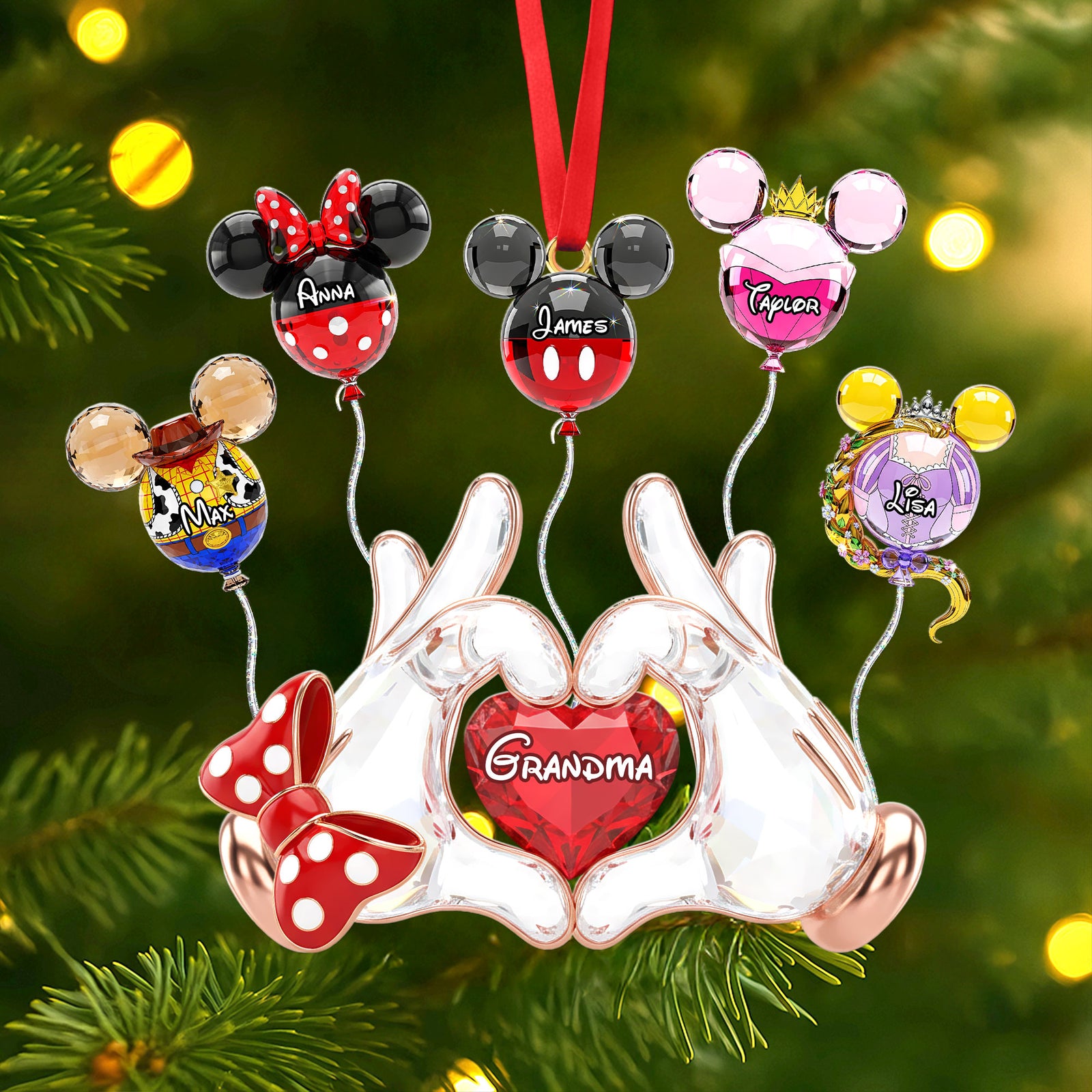 Fairytale Balloon Grandma Ornament - Personalized Gifts For Grandma 02ohti240925-Homacus