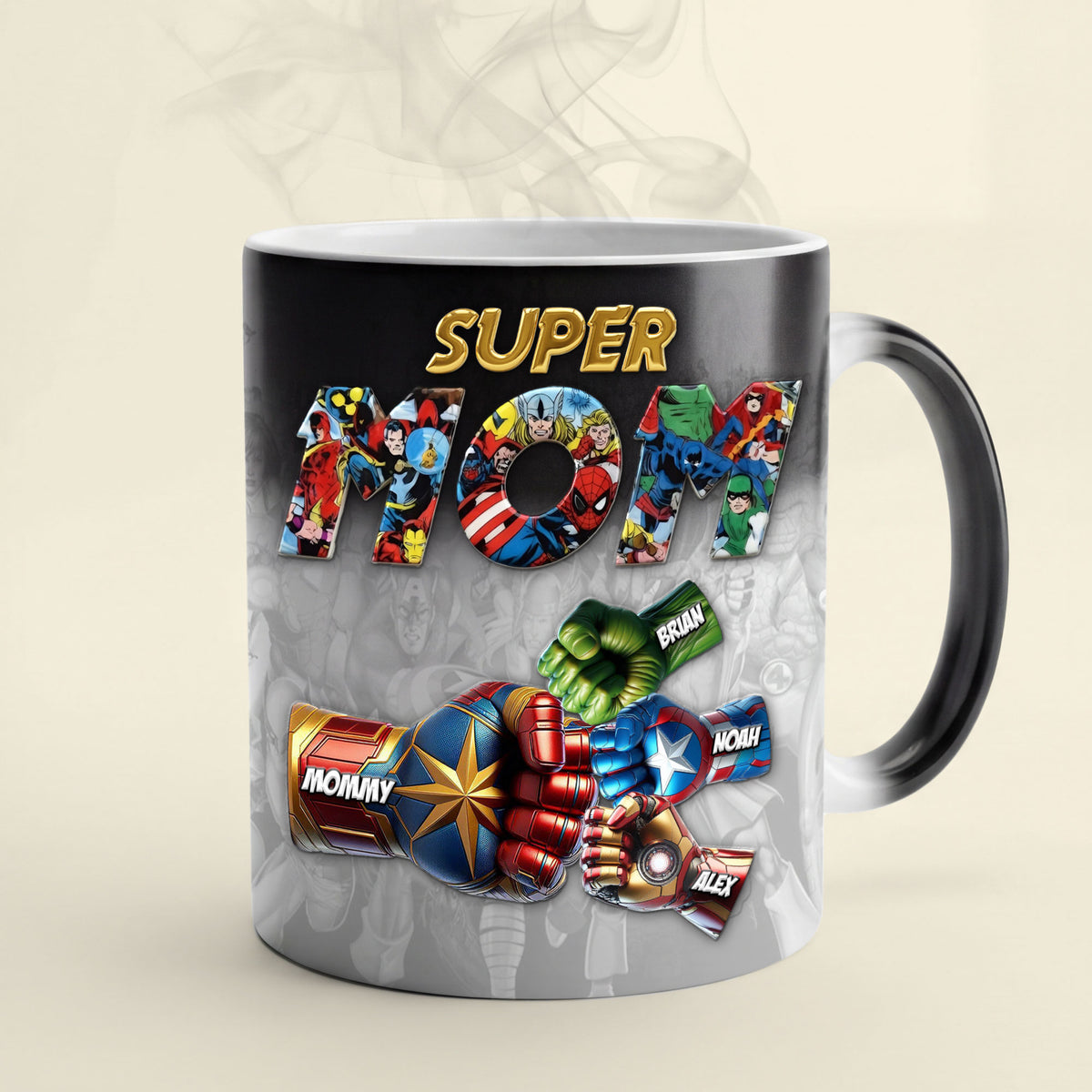 Power Fist Bump Magic Ceramic Coffee Mug - Personalized Gifts For Mother's Day Magic Mug 03OHTI020426-Homacus