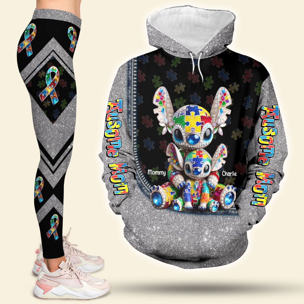 Personalized Gifts For Autism Mom Set Hoodie & Leggings, Cute Character 03tgti210325-Homacus