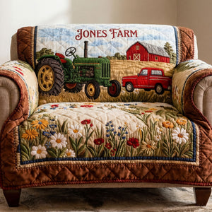 Peaceful Farm Quilted Sofa Cover, Personalized Gifts For Farmers 01QHTI280126-Homacus