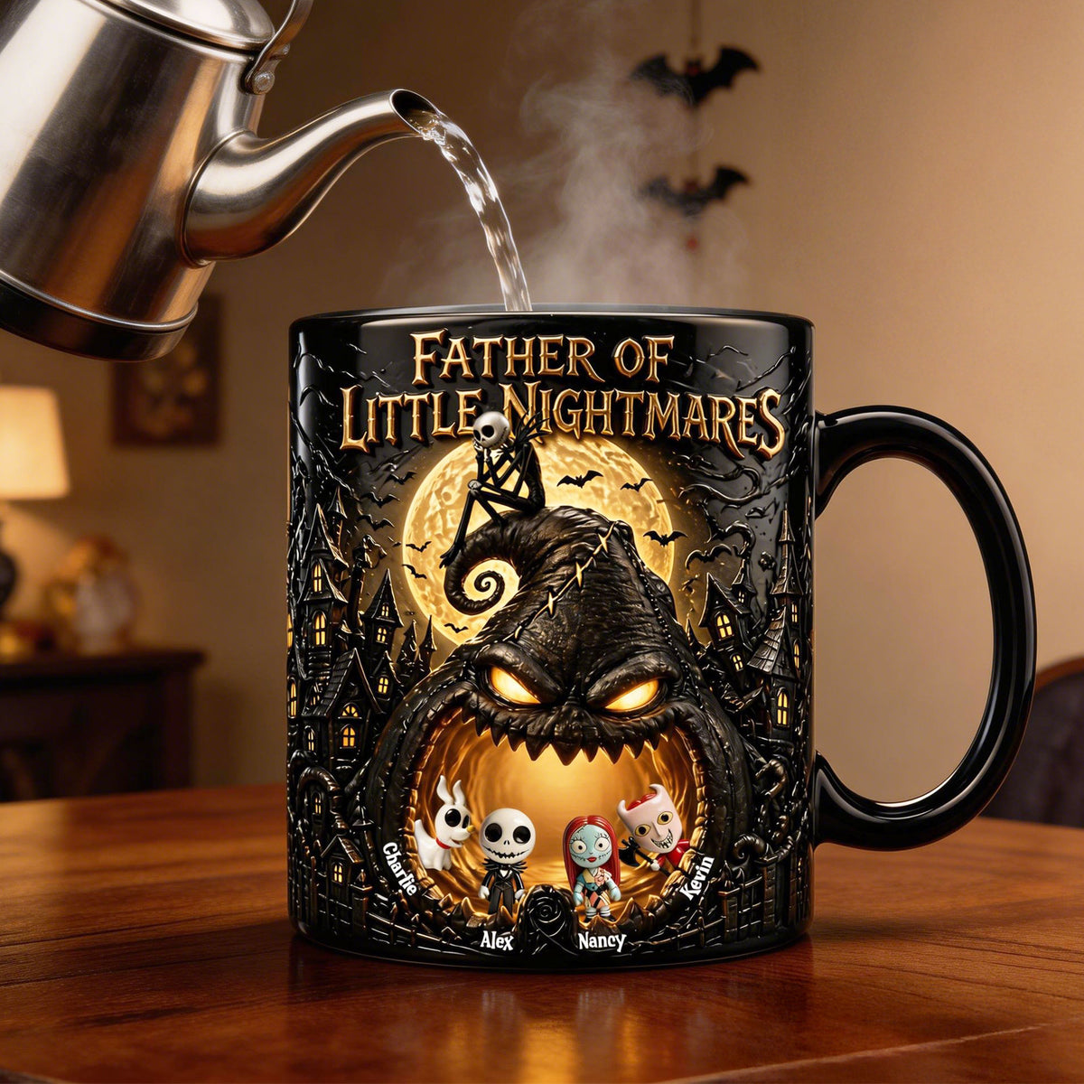 Spooky Dad and Kids Magic Coffee Mug - Personalized Gifts For Dad 04pati010526-Homacus