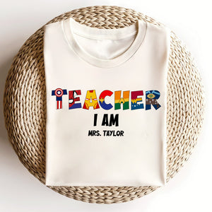 Custom Alphabet Gifts For Teacher Shirt 05ohti110125-Homacus