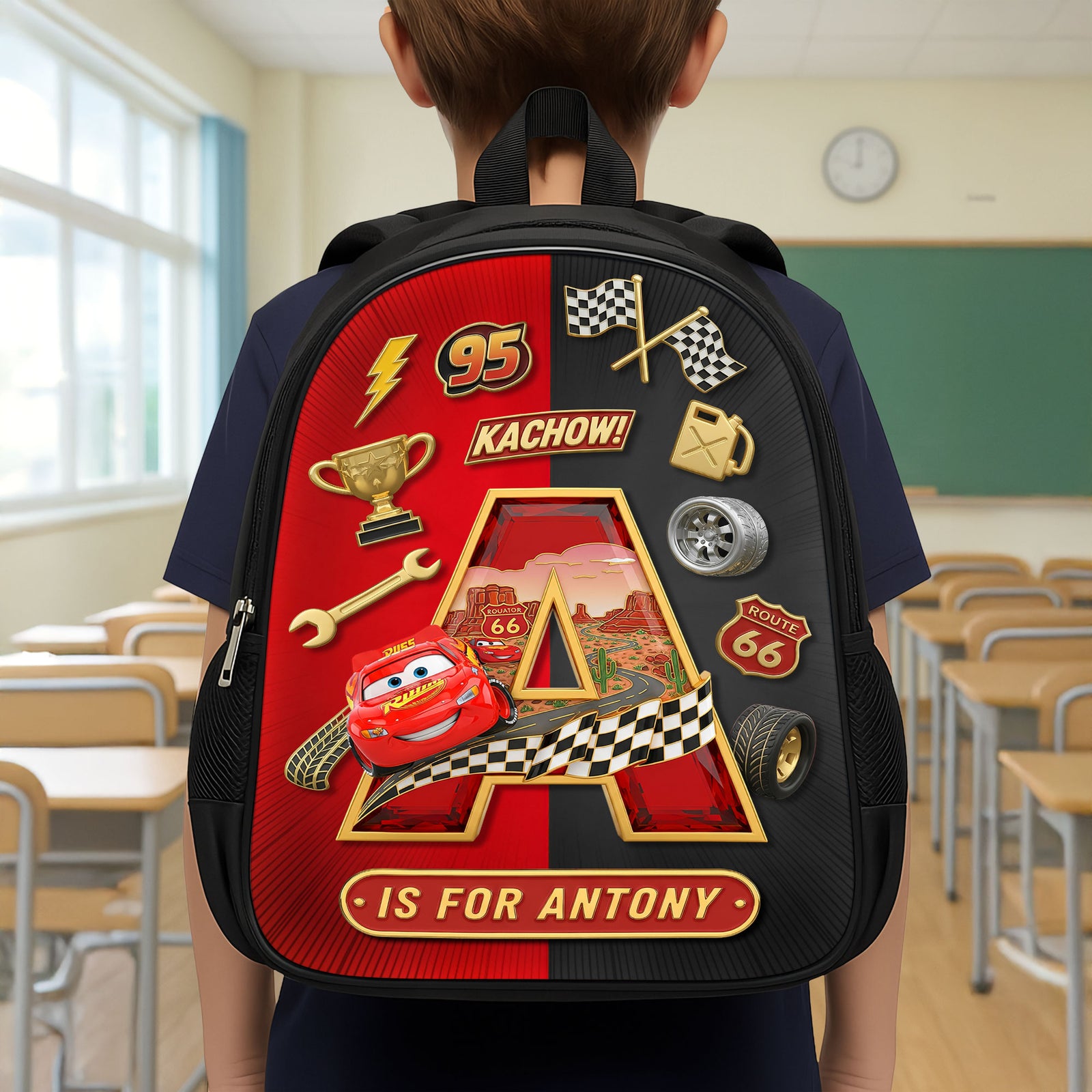 Cute School Bag - Custom Letter Gifts For Kids 04ohti010825-Homacus