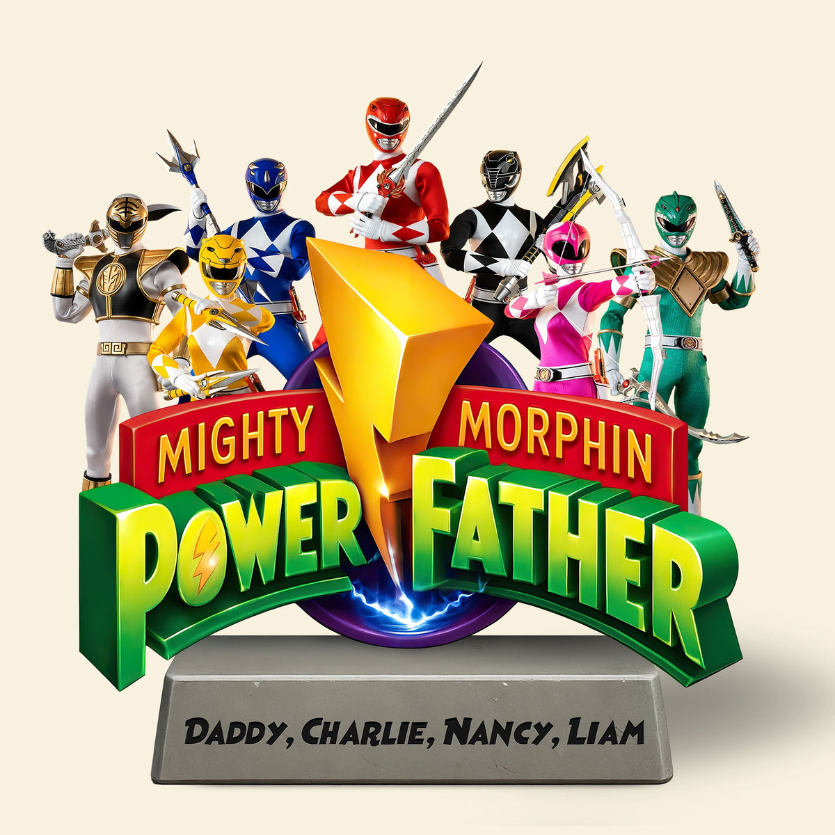 Power Father Plaque - Personalized Gifts For Dad 05huti220525-Homacus