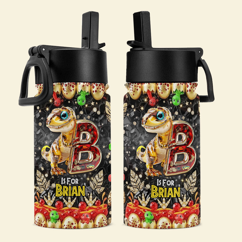 Dino Alphabet Letter Tumbler - Personalized Gifts For Kids 05tgti020725-Homacus