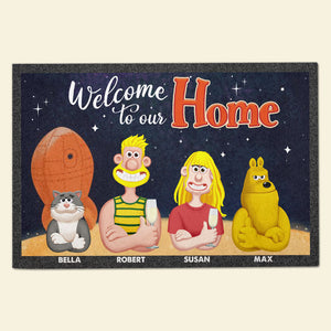 Personalized Gifts For Dog Cat Family Doormat 01xqti120225pa-Homacus