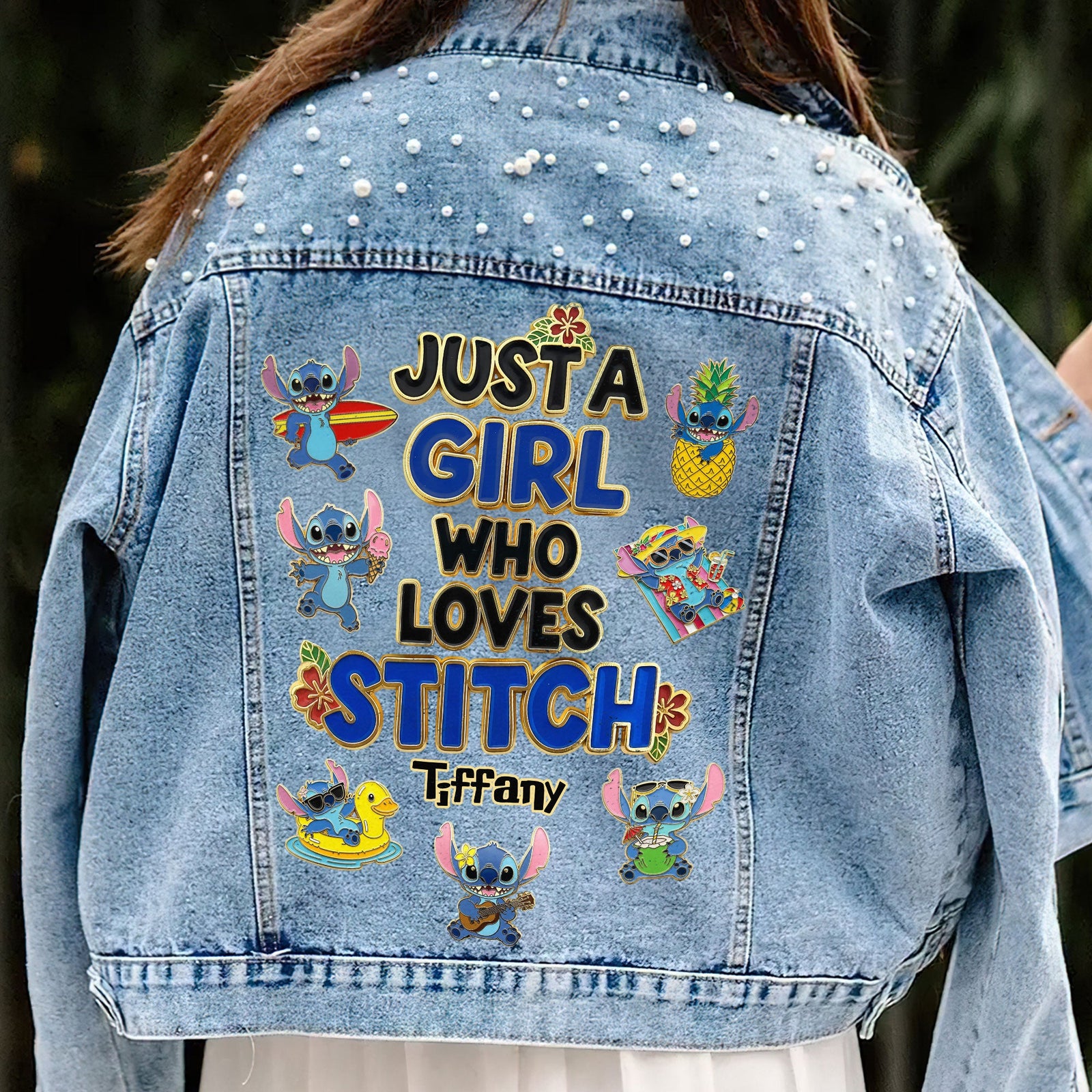 Blue Monster Denim Jacket - Personalized Gifts For Movie Lovers 05nati030625-Homacus