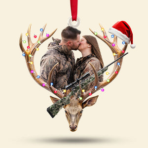 Custom Photo Gifts For Hunting Couple Ornament Christmas 03OHTI191124-Homacus