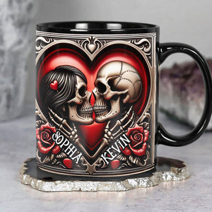 Personalized Gifts For Skull Couple Coffee Mug 03ohti041224-Homacus