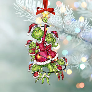 Mischievous Family Tree Ornament, Personalized Gifts For Family 02qhti220925-Homacus