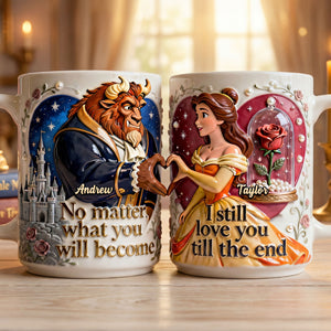 Fairytale Couple Set Coffee Mug - Personalized Gifts For Couple Coffee Mug 05NATI170126-Homacus