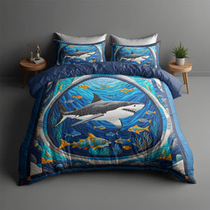 Shark Quilt Bed Set 05huti220125-Homacus