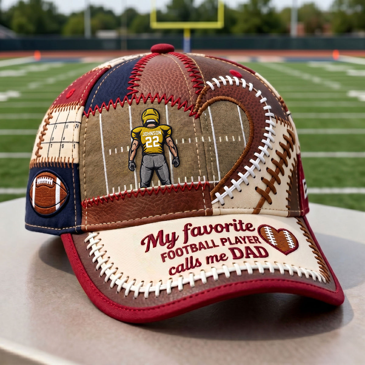 Best Football Parent Classic Cap, Personalized Gifts For American Foorball Dad & Mom 03QHTI230426-Homacus