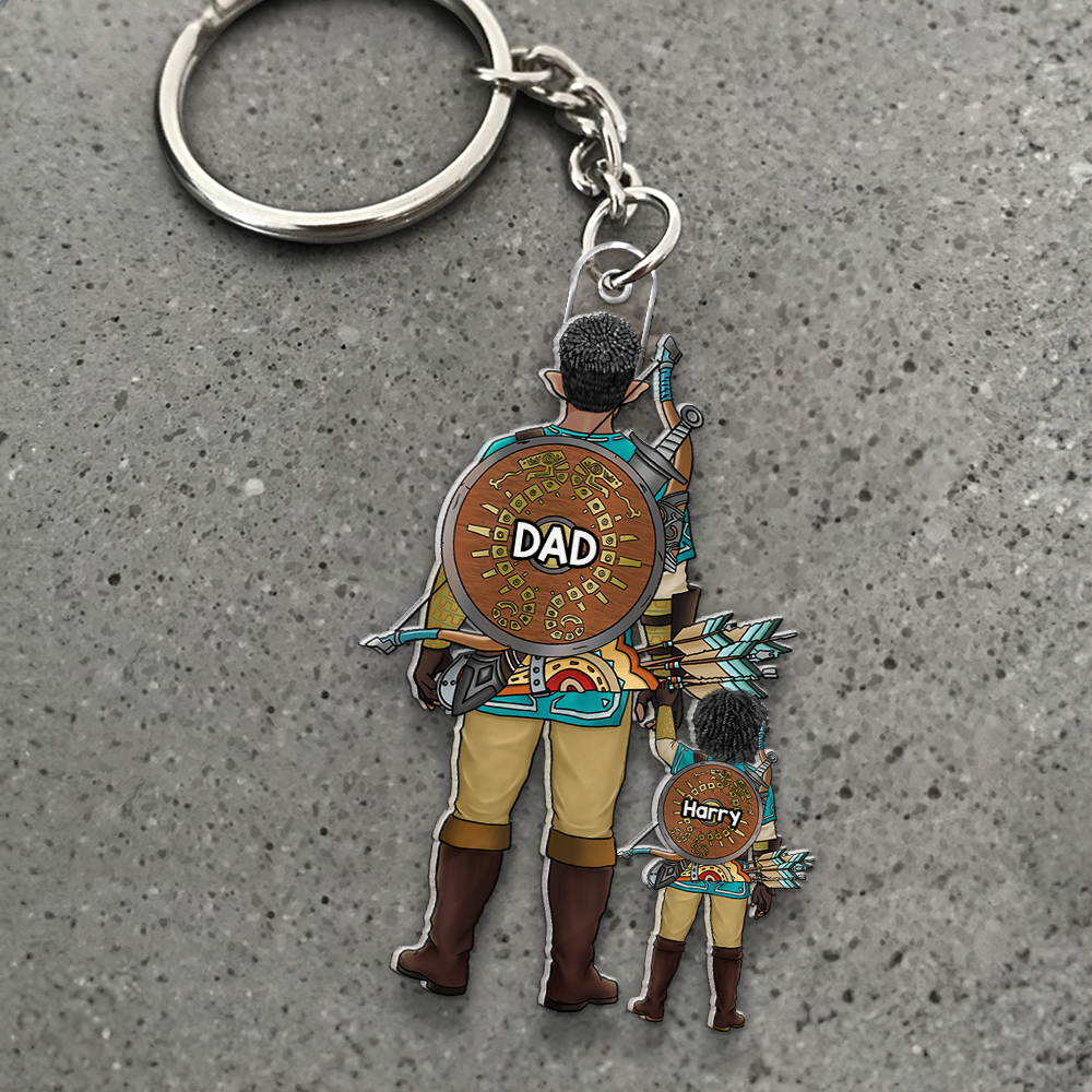 Dad Keychain - Personalized Gifts For Dad 01QHHU070525HG-Homacus