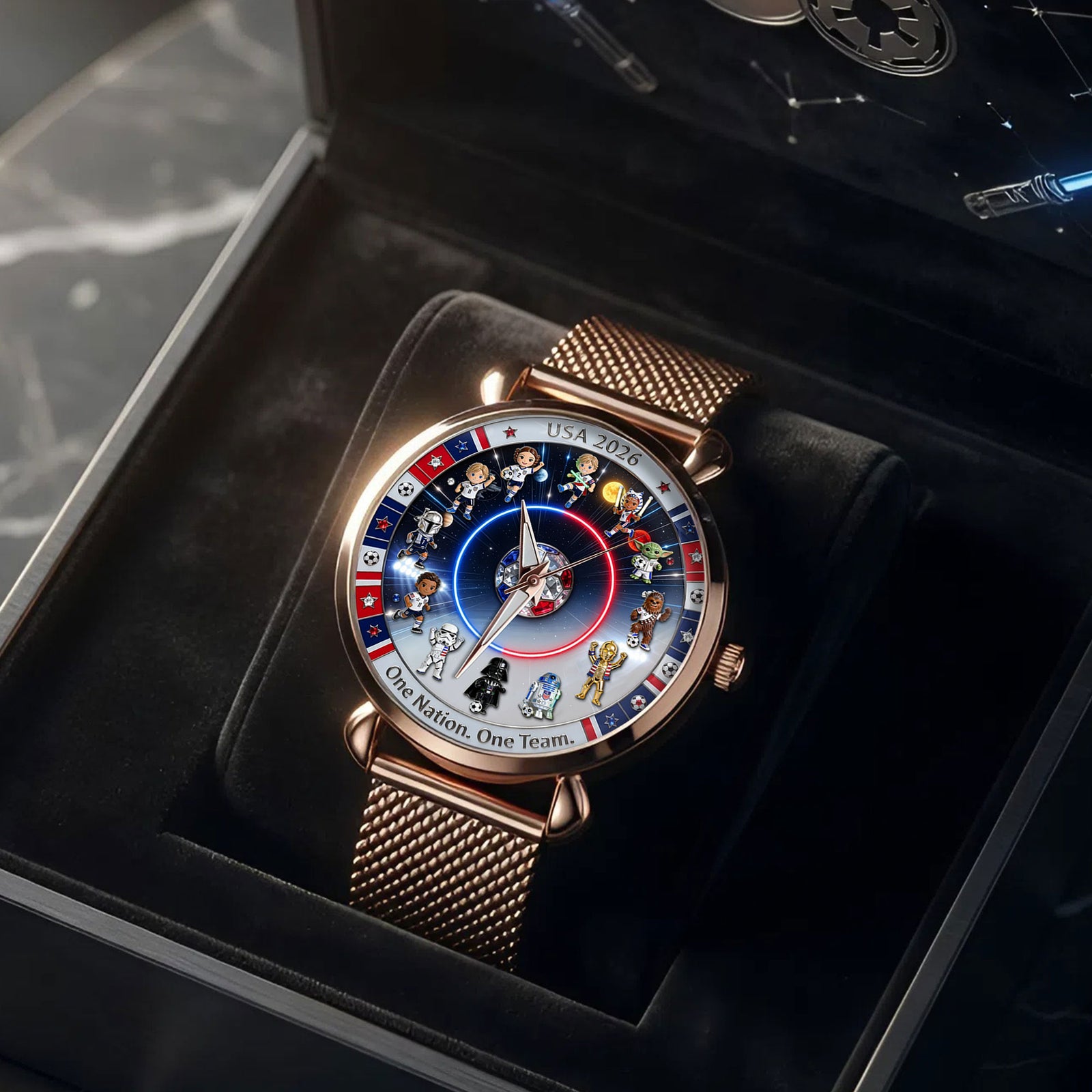 Unique Mesh Strap Quartz Watch Personalized Anniversary Gifts 02TOTI300526-Homacus