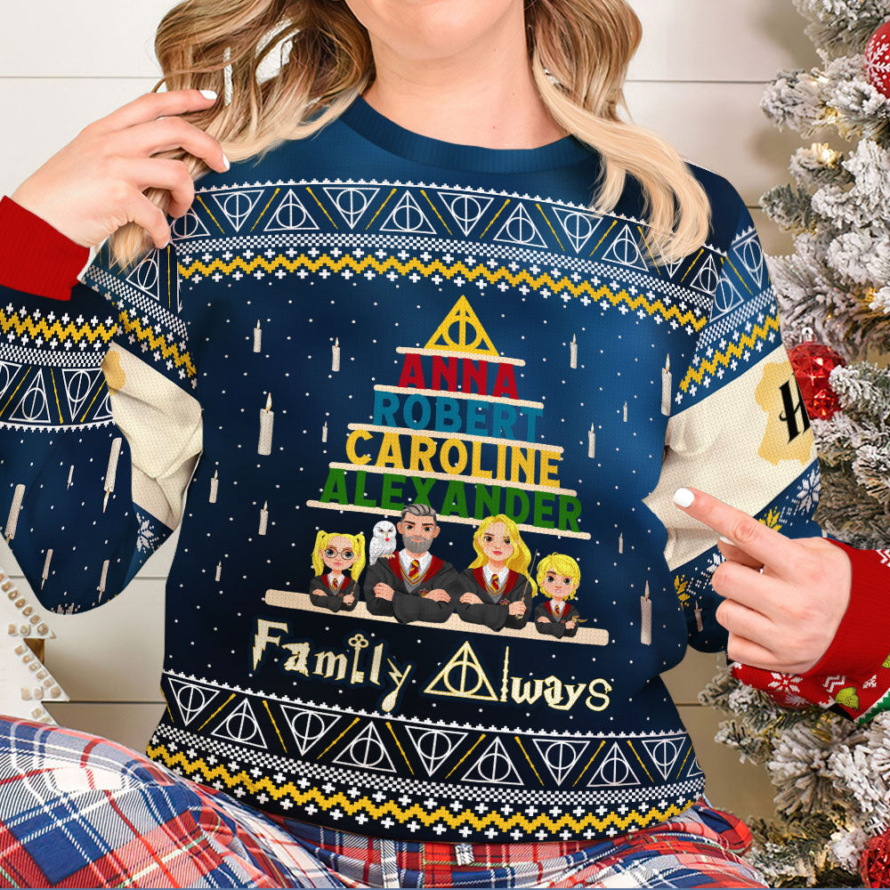 Personalized Gifts For Family Ugly Sweater 03qhti011024pa-Homacus