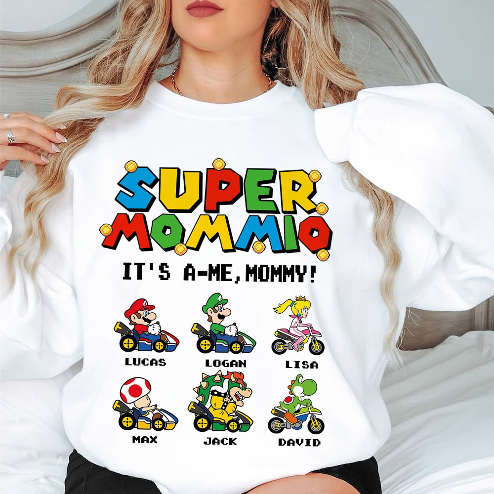 Personalized Gifts For Mother Shirt It's A-Me, Mommy 02NATI180324-Homacus