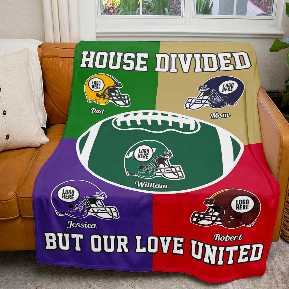 House Divided - American Football Banket - Personalized Gifts For Family-Homacus