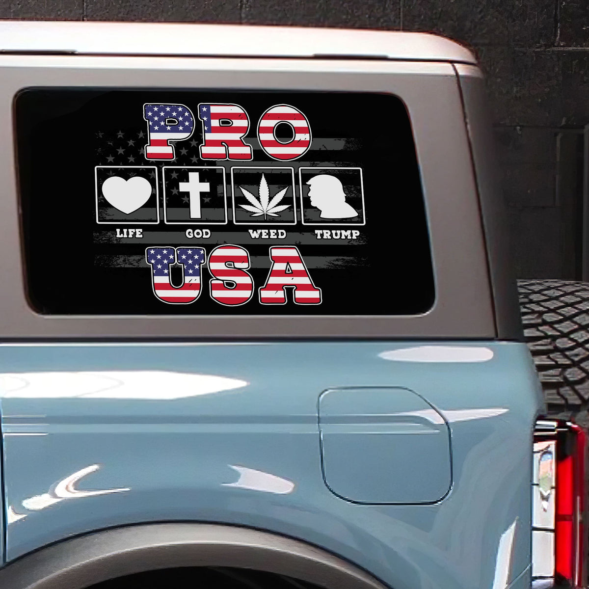 Political Car Decal, Republican Car Decal 04toti060724-Homacus