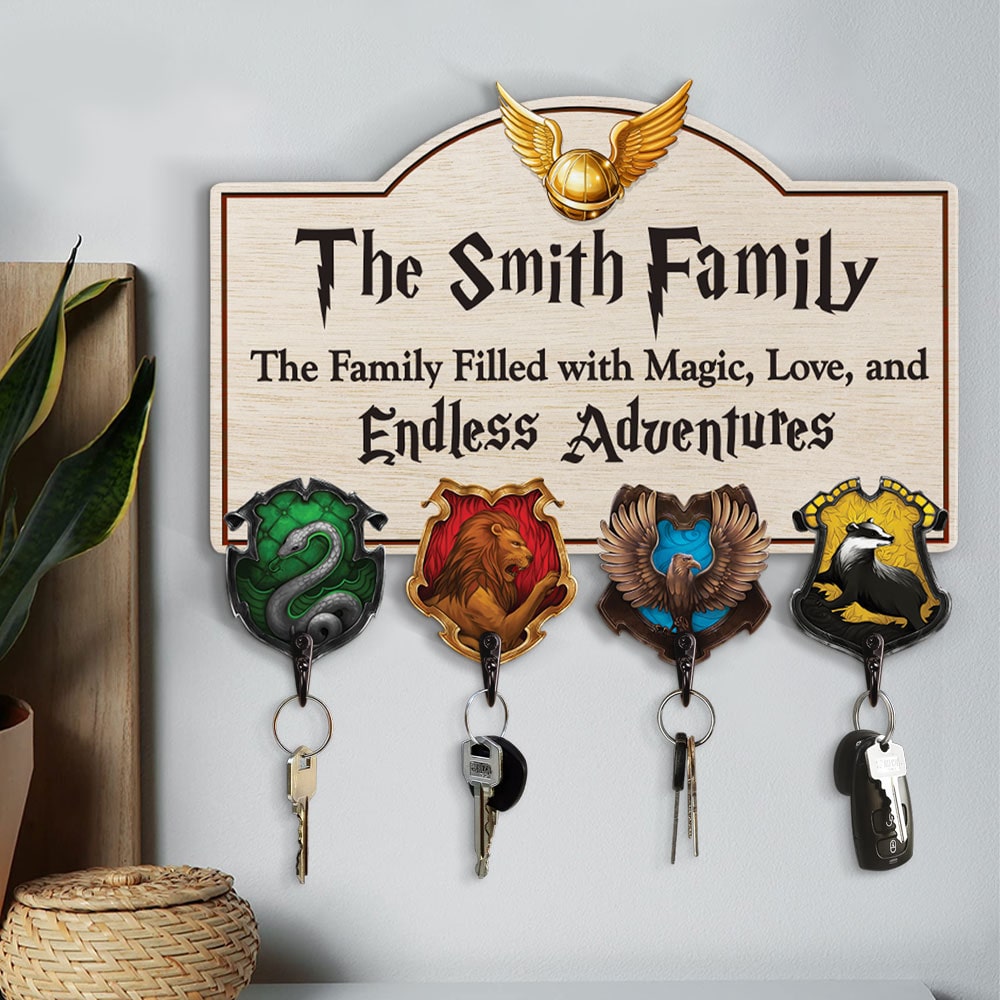 Personalized Gifts For Family Wood Key Hanger 05ohti060624-Homacus