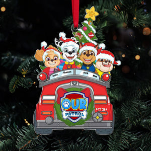 Personalized Gifts For Family Ornament, Kids Chillin' On Christmas Car 01qhti241024-Homacus